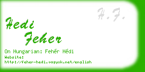 hedi feher business card