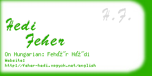 hedi feher business card